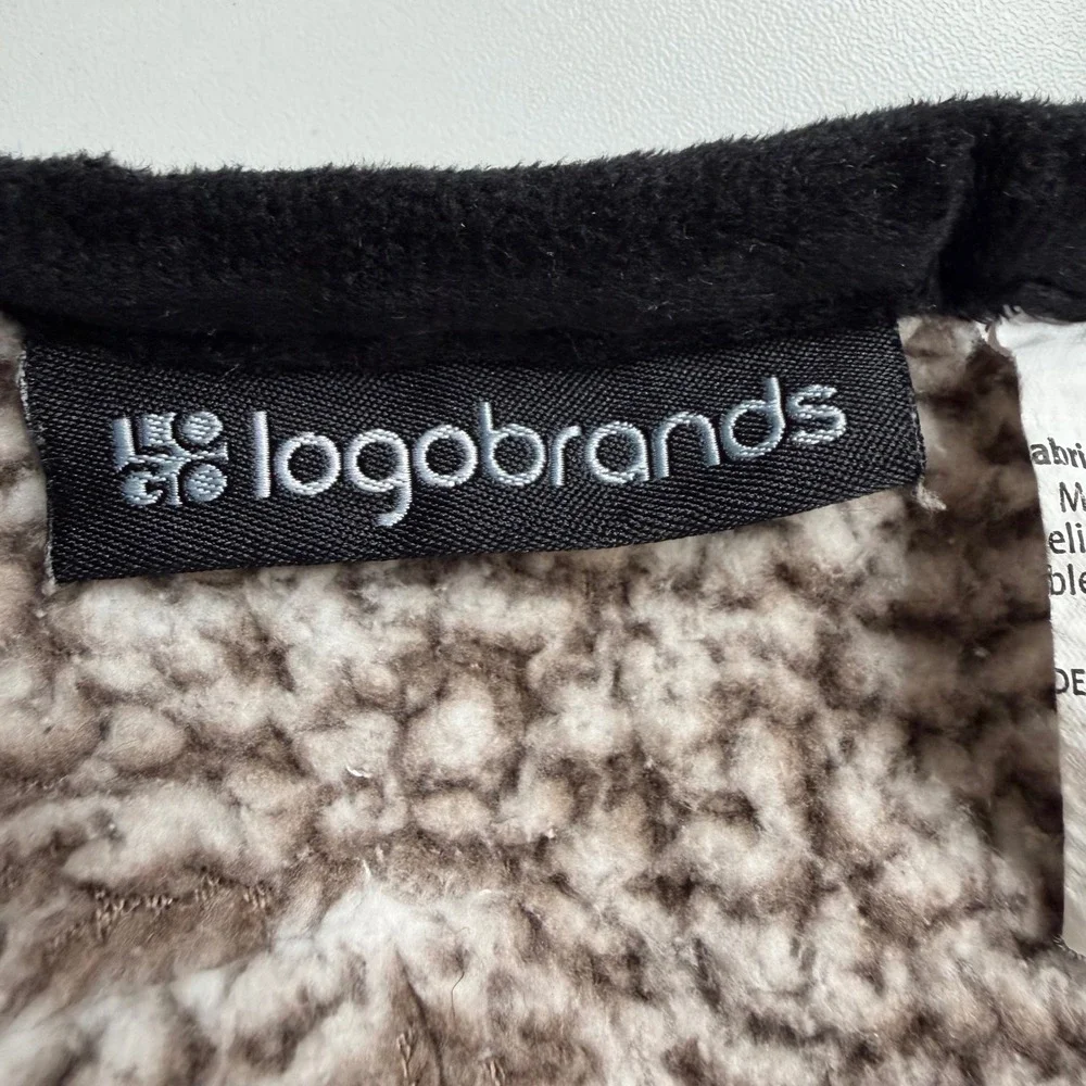 Logo Brands Knights Sherpa Blanket Unisex OS Brown Black Fleece Throw Cozy Sport